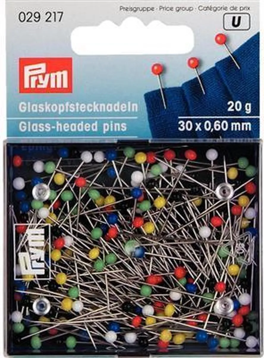 Prym Glaskopspelden 029 217 - 20g - Zilverkleurig