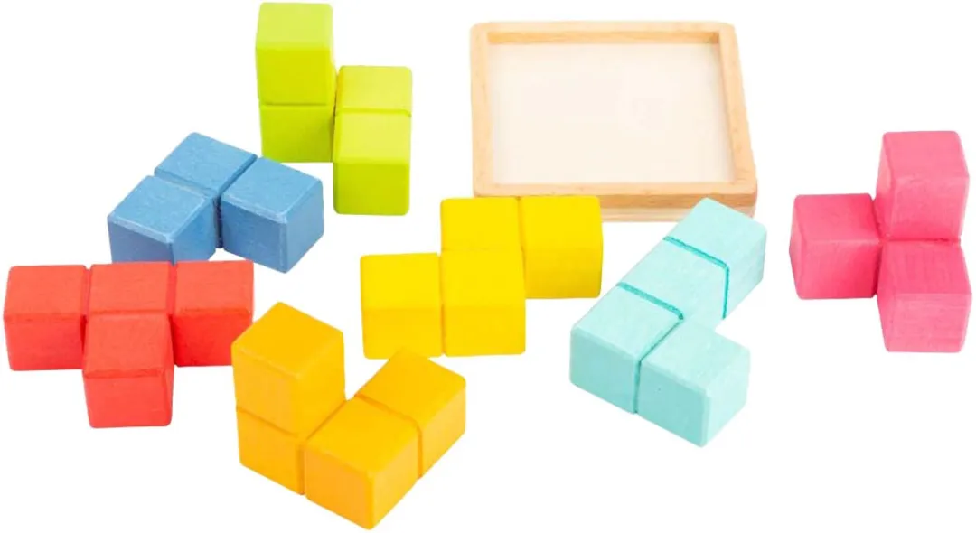 Small Foot Houten 3D Breinpuzzel 3-delig - Multi