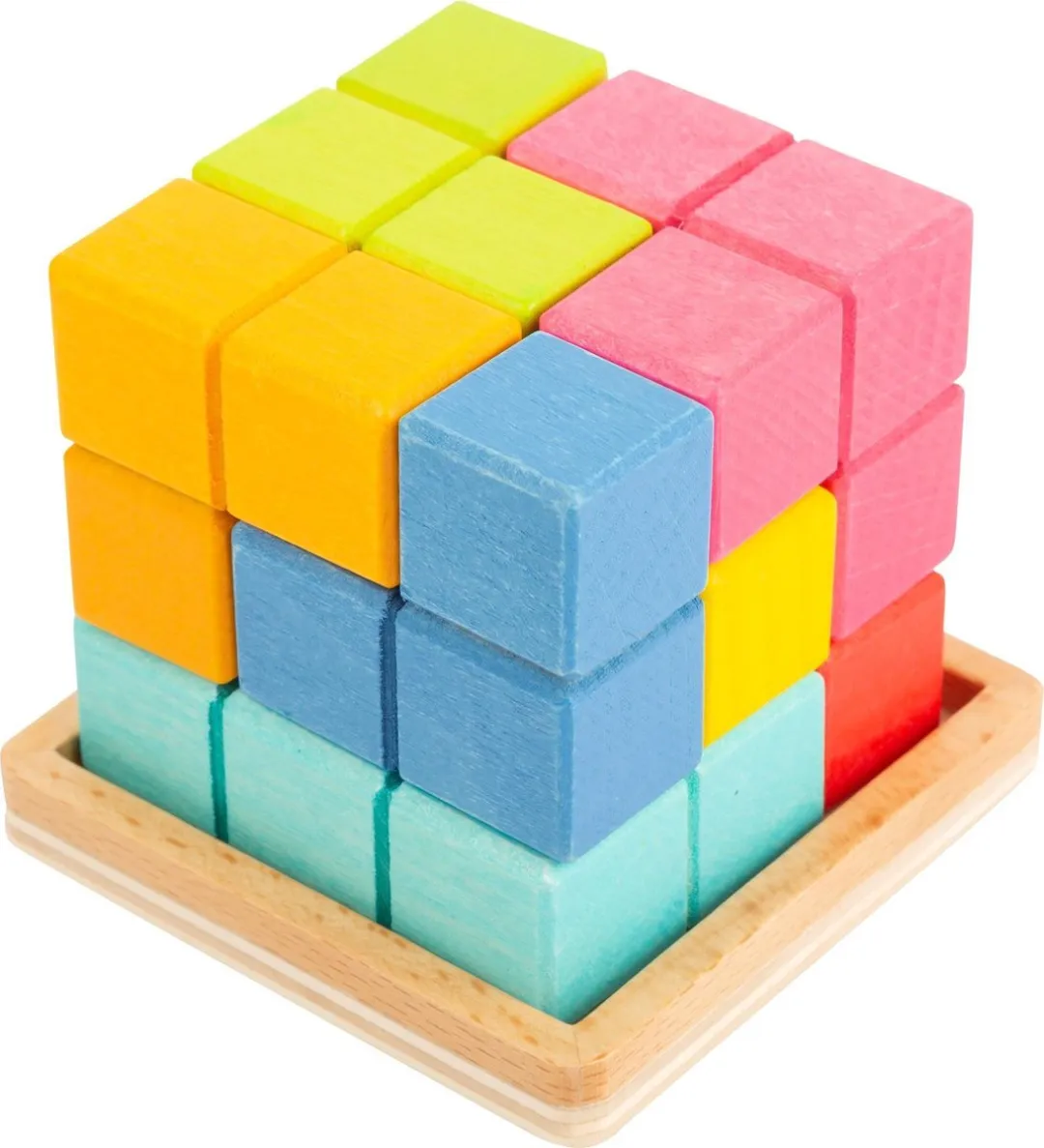 Small Foot Houten 3D Breinpuzzel 3-delig - Multi