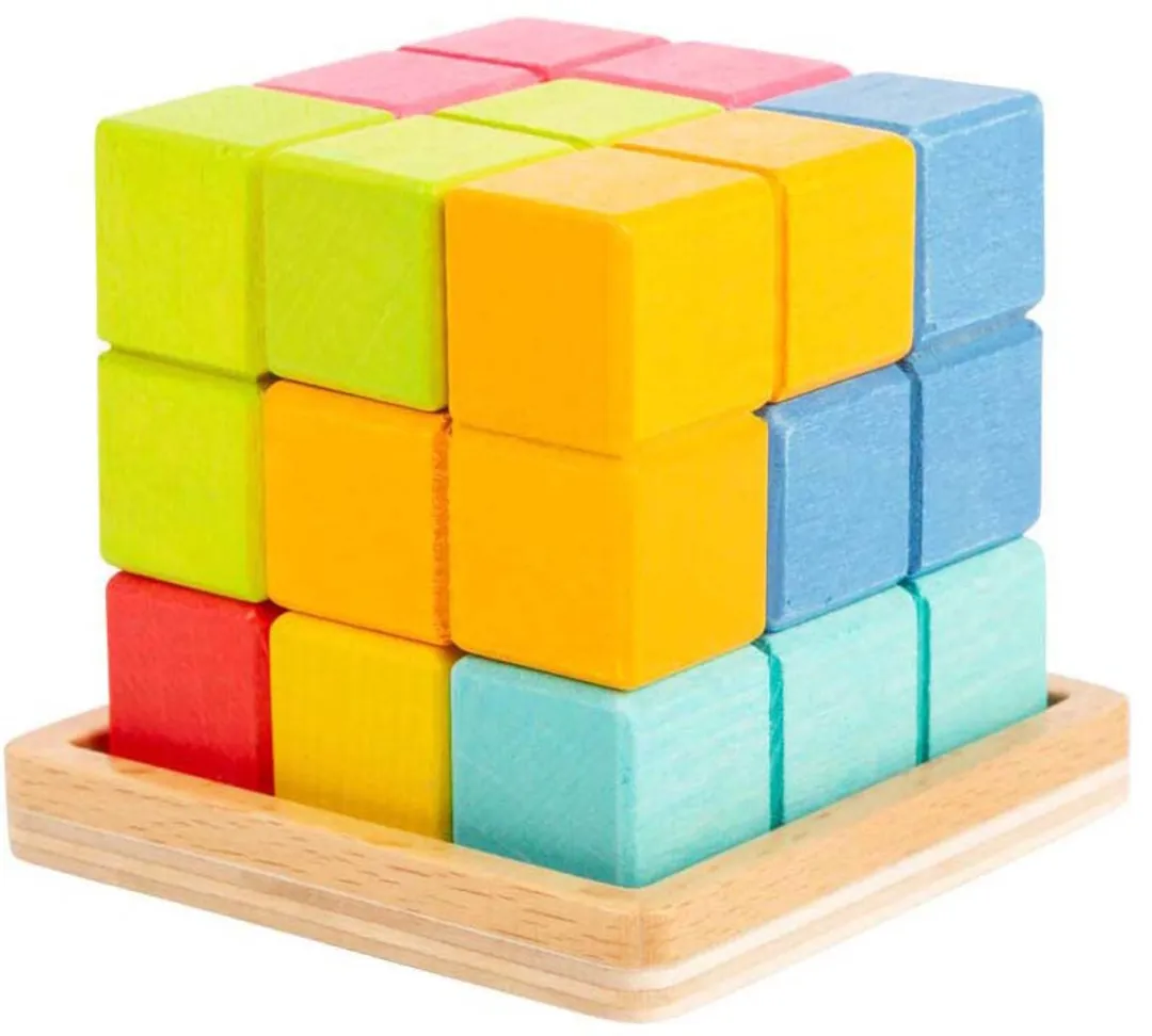 Small Foot Houten 3D Breinpuzzel 3-delig - Multi - afbeelding 6 van 6