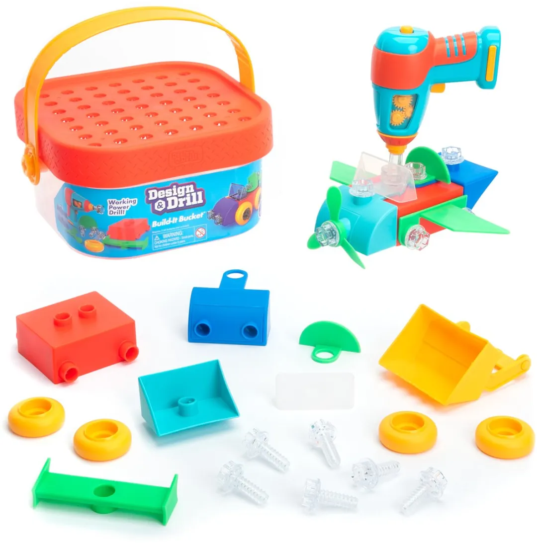 Learning Resources Design & Drill Build-It Bucket STEM Set 950EI4146