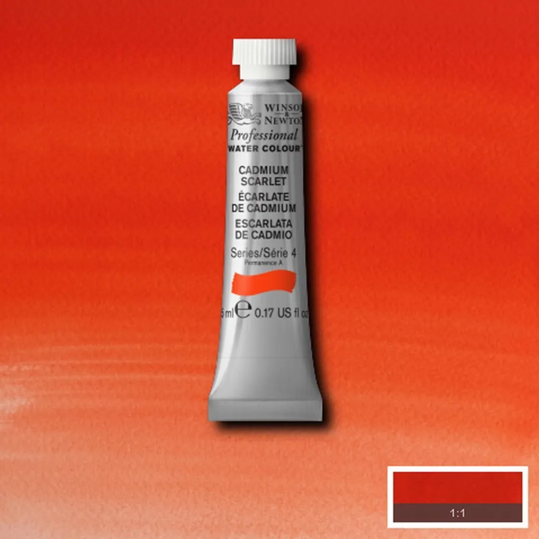 Winsor & Newton Professional Aquarelverf Cadmium Scarlet 5ml