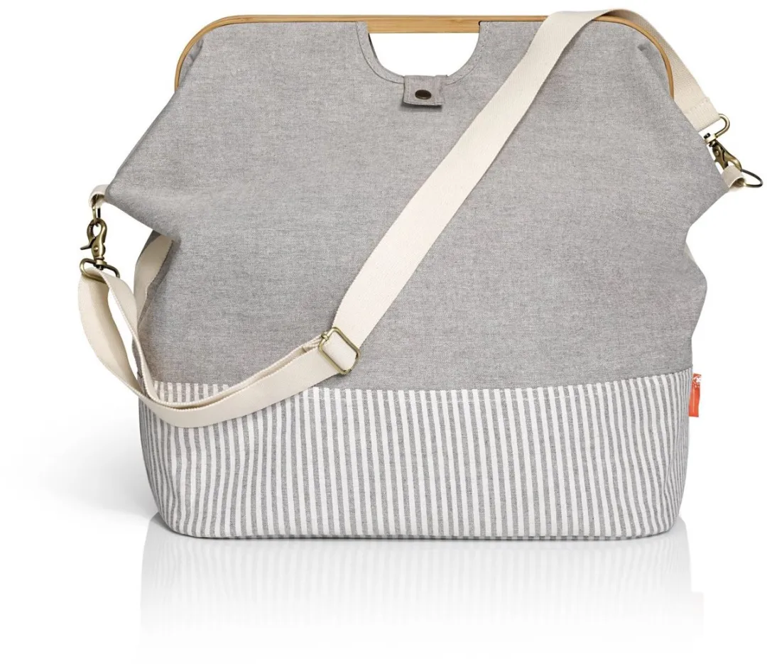 Prym Opbergtas Canvas & Bamboo M - Grijs - afbeelding 2 van 6