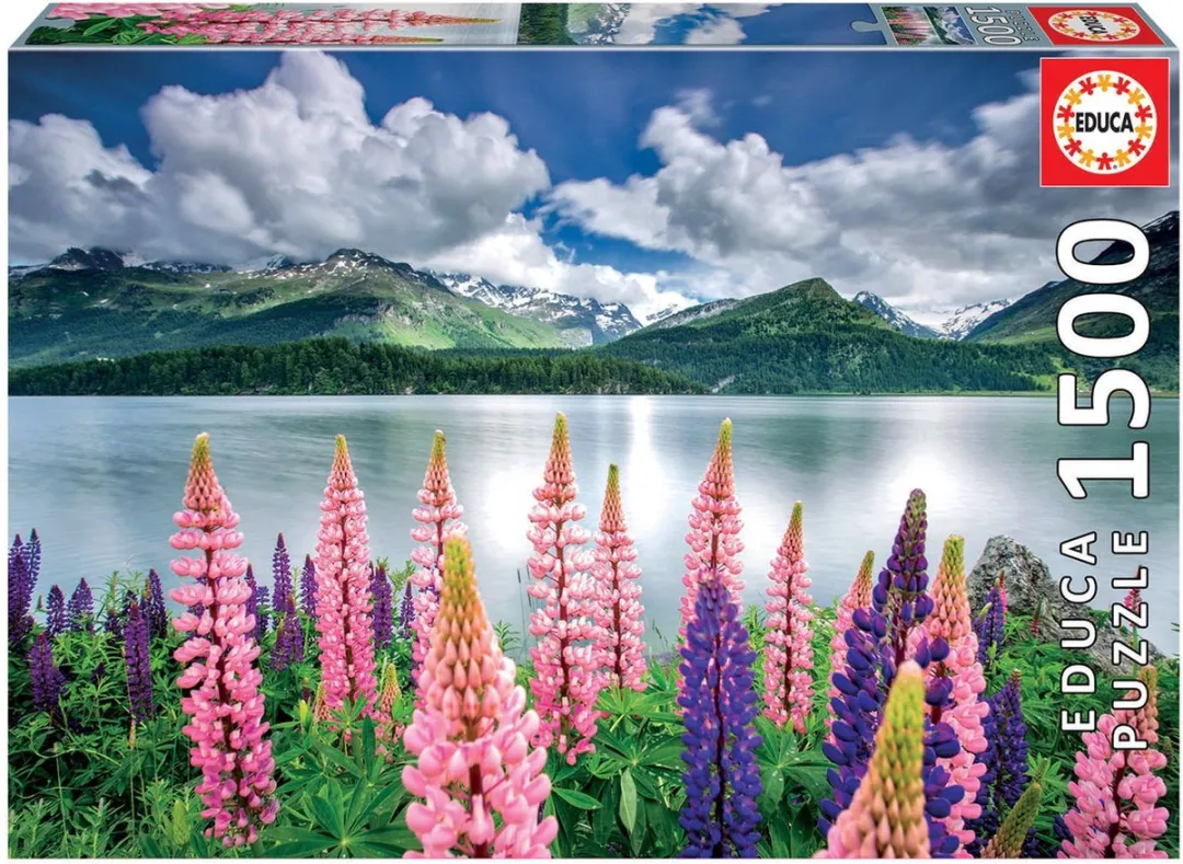 Educa Lupines in Zwitserland Legpuzzel 1500 Stuks