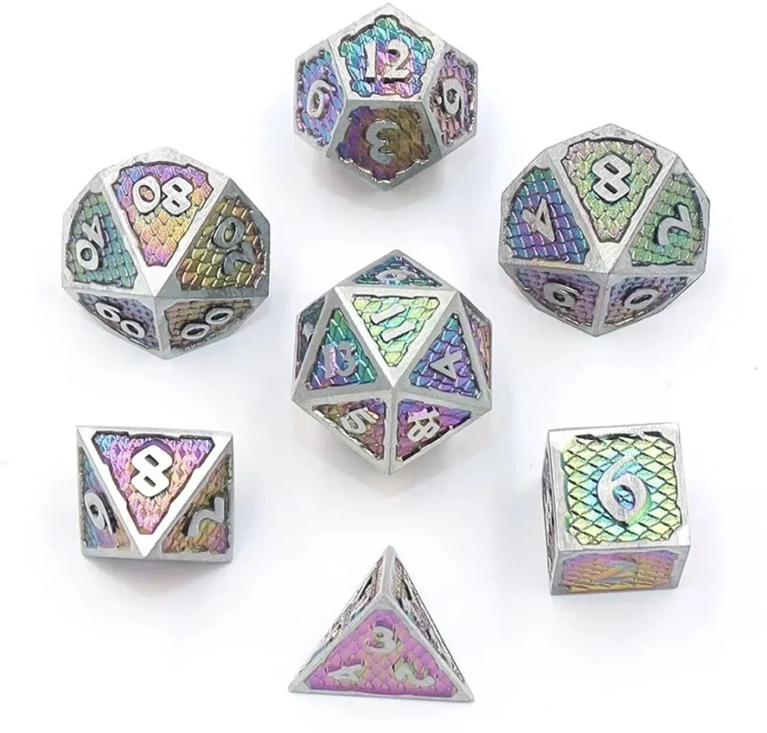 Lapi Toys D&D Regenboog Dobbelsteen Set