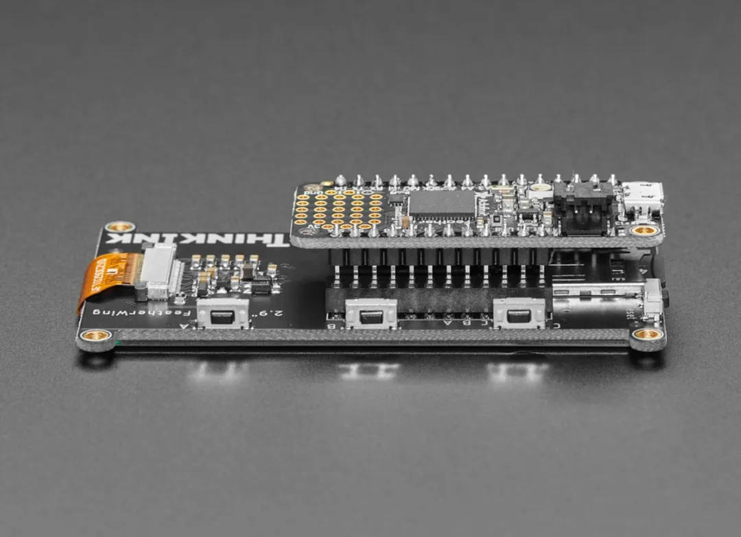 Adafruit 4777 2.9inch Grayscale eInk FeatherWing - Meerkleurig