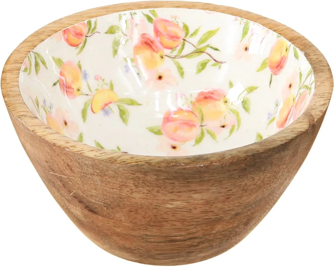 Kaemingk Decoratieve Schaal Mangohout Ø12,5cm