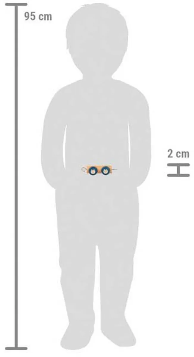 Small Foot Houten Lettertrein Polar Trailer - Multicolor
