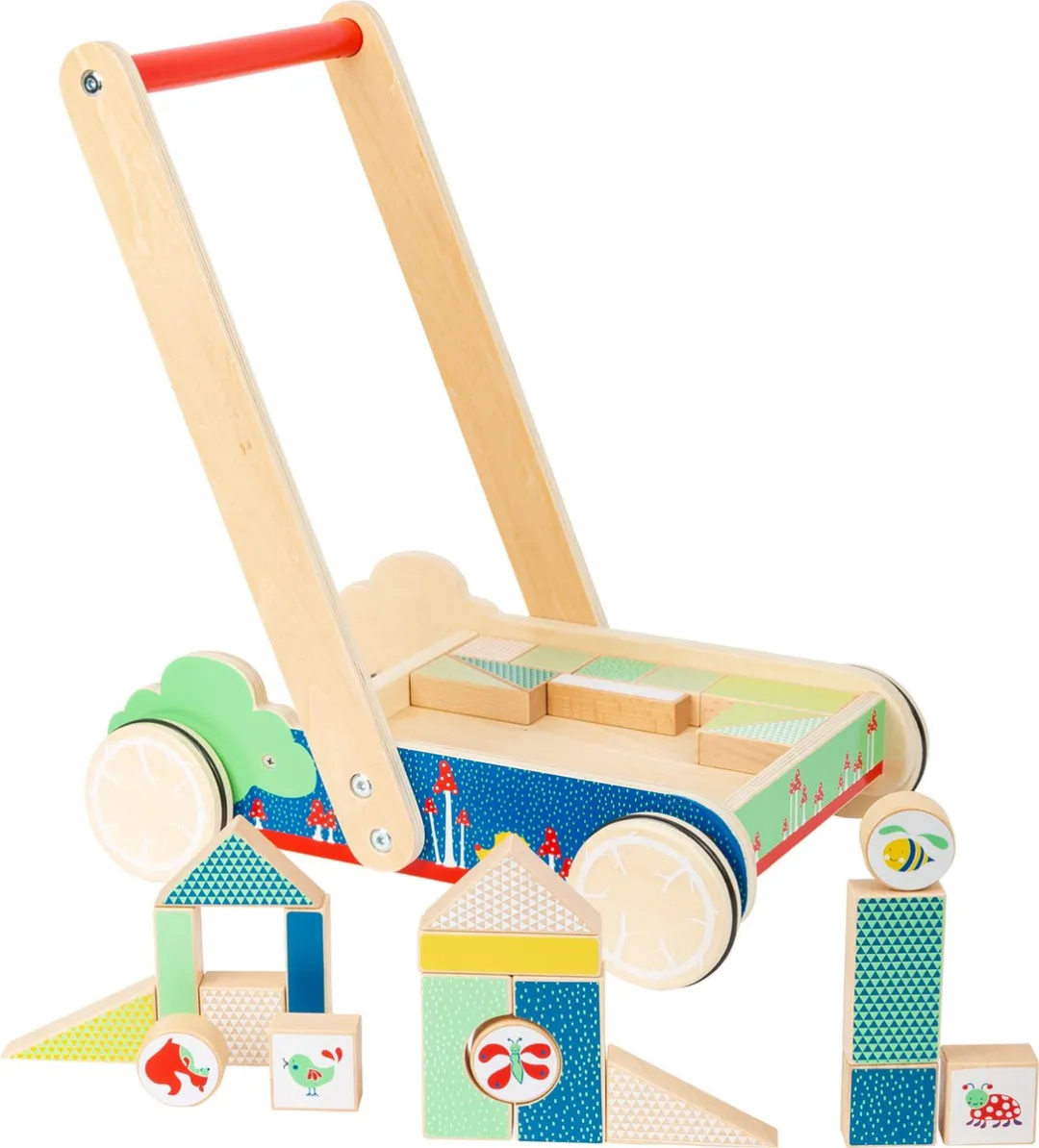 Small Foot Move It! Junior Loopwagen 28-delig - Blank - afbeelding 6 van 6