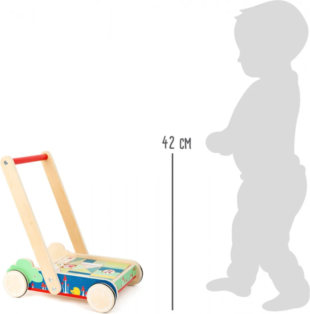Small Foot Move It! Junior Loopwagen 28-delig - Blank
