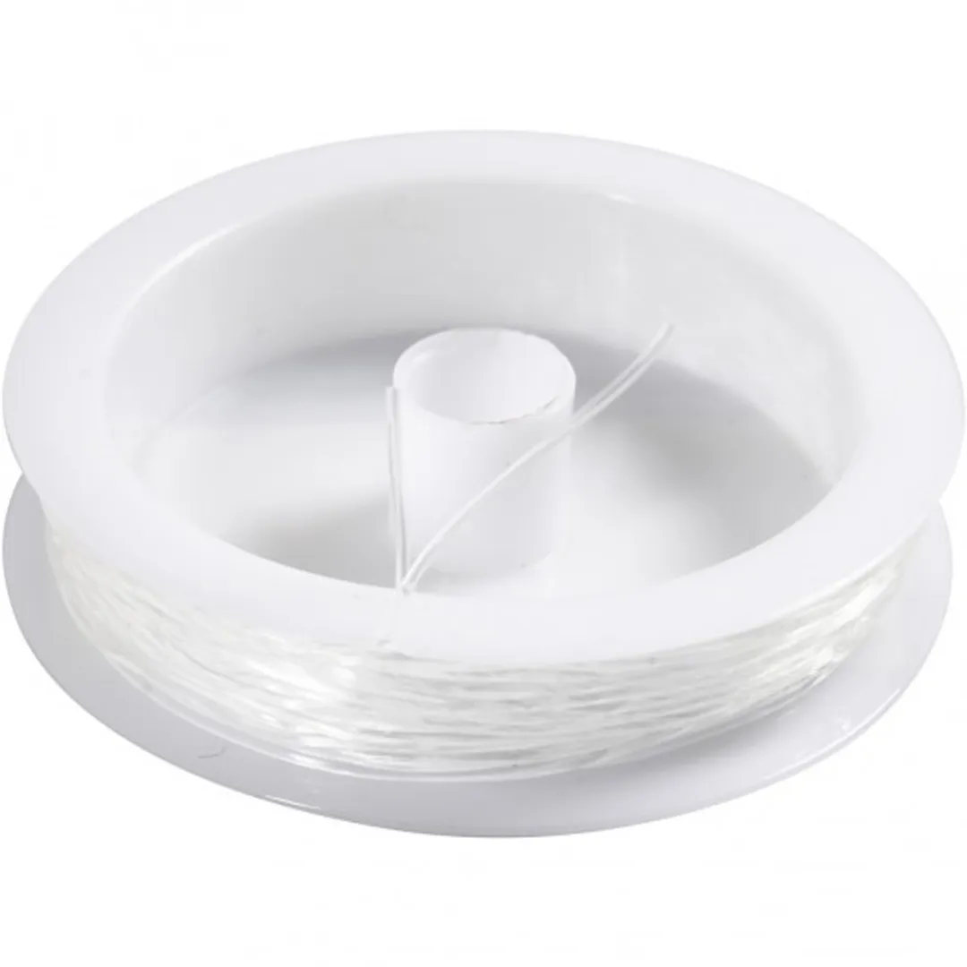 Creativ Company Elastisch Draad 1mm Transparant 10m