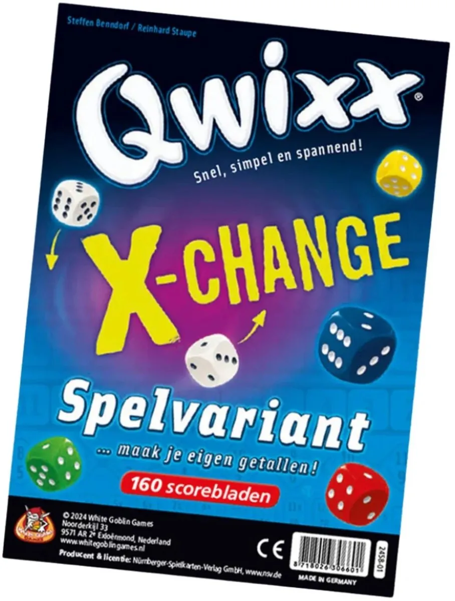 White Goblin Games Qwixx: X-Change Strategisch Dobbelspel