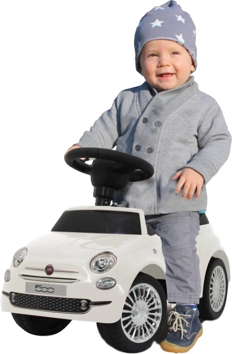 ECOTOYS Fiat 500 Loopauto Wit - MPN 8720168841494 - afbeelding 6 van 6