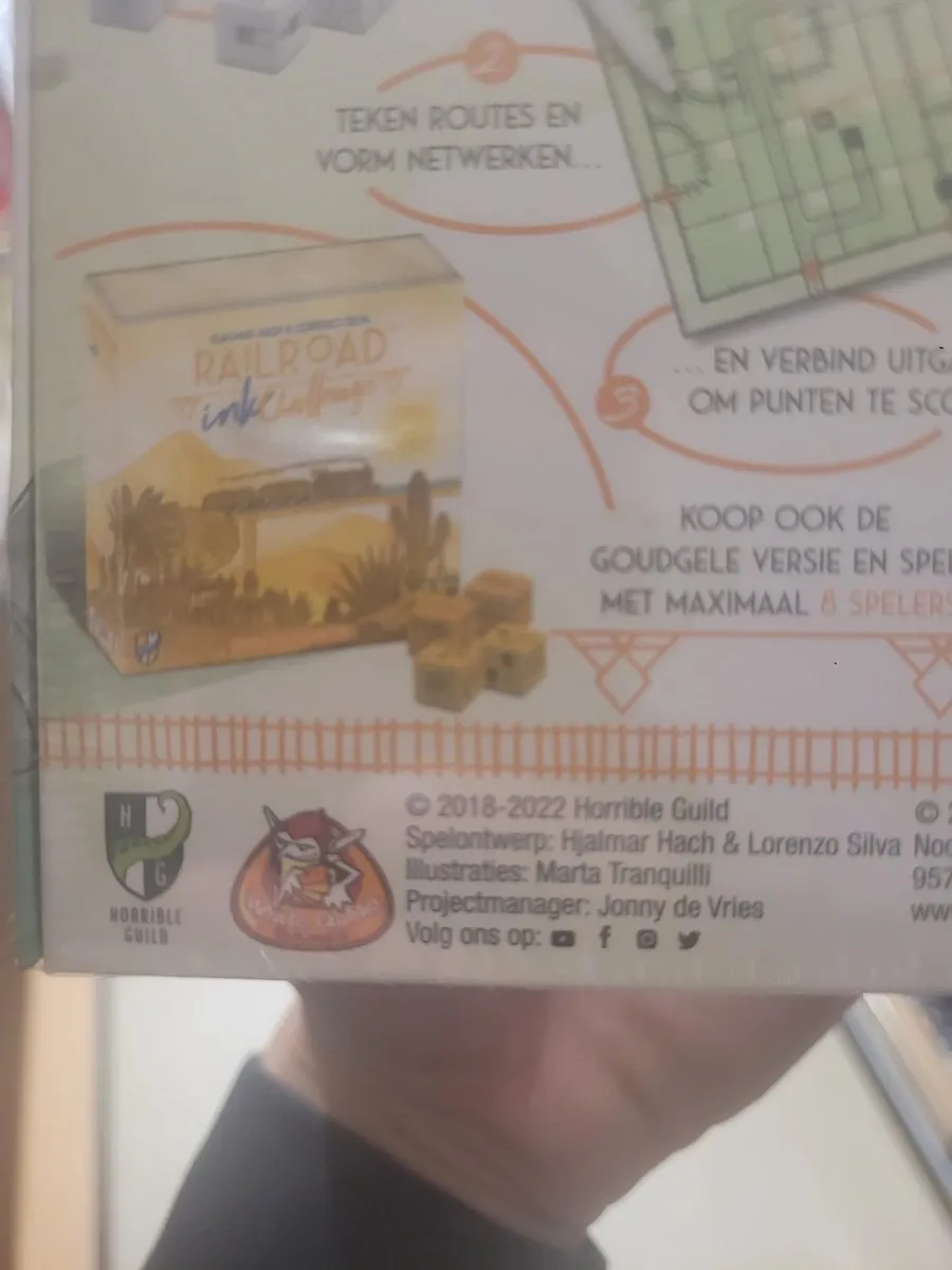 White Goblin Railroad Ink Natuurgroen WGG2117 Roll & Write Spel - 1-4 Spelers