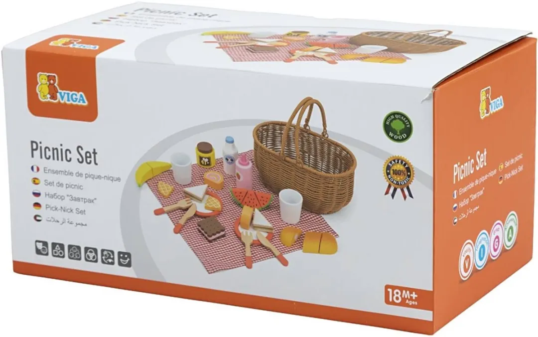 Creativ Company Viga Houten Picknickset 44676 - Multicolor
