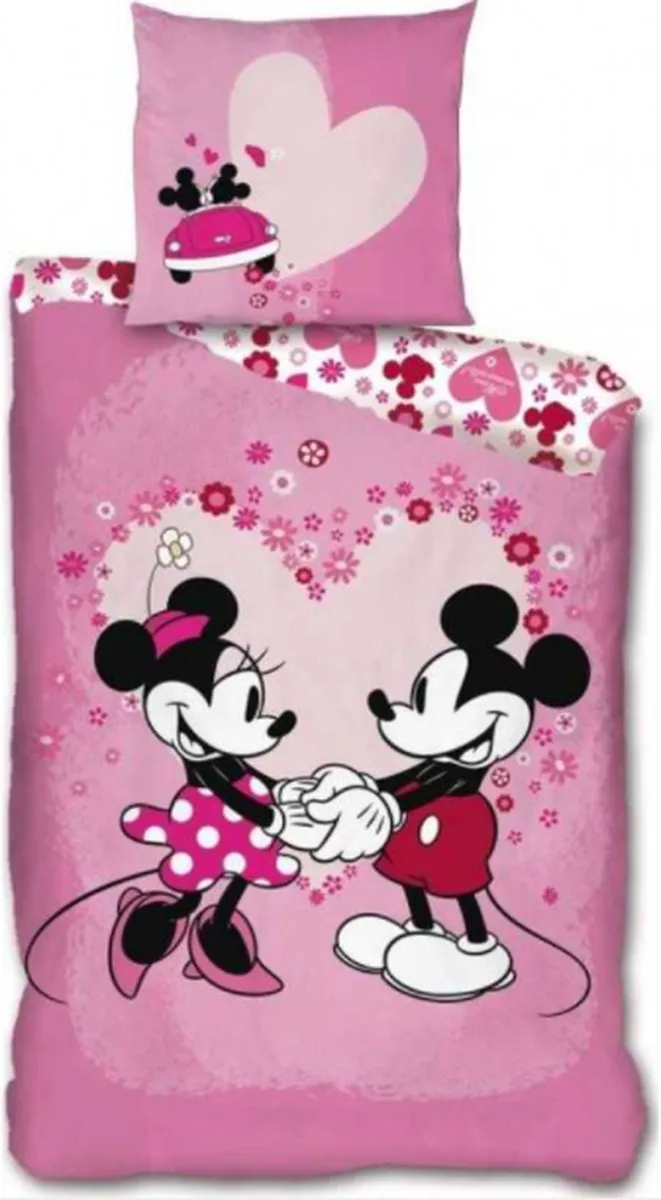 Disney Minnie Mouse Dekbedovertrek 140x200cm - Roze