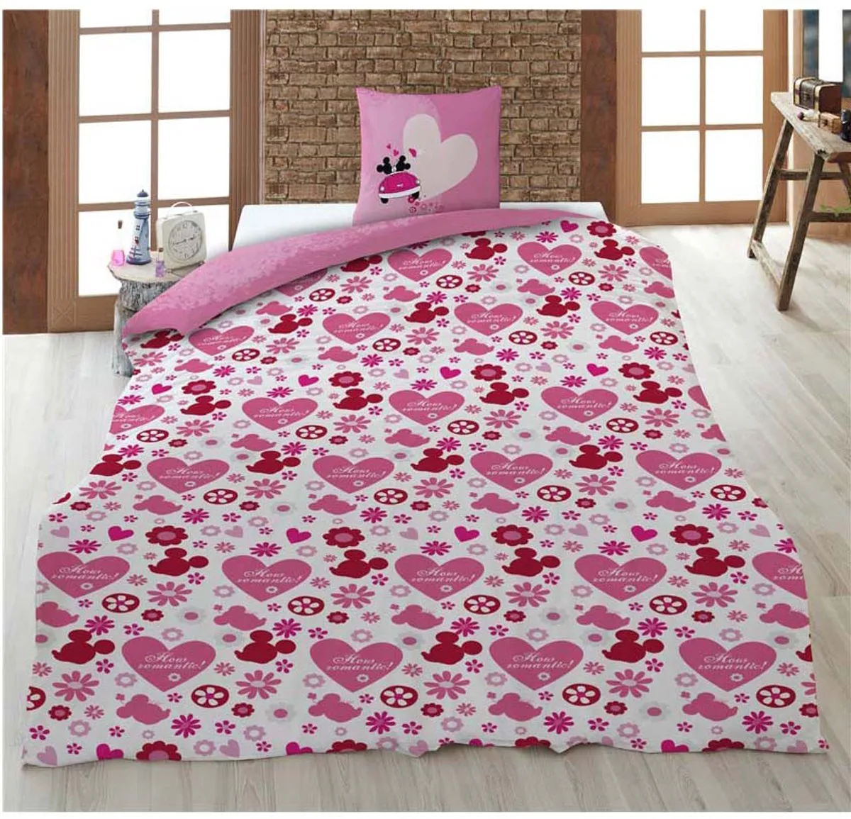 Disney Minnie Mouse Dekbedovertrek 140x200cm - Roze
