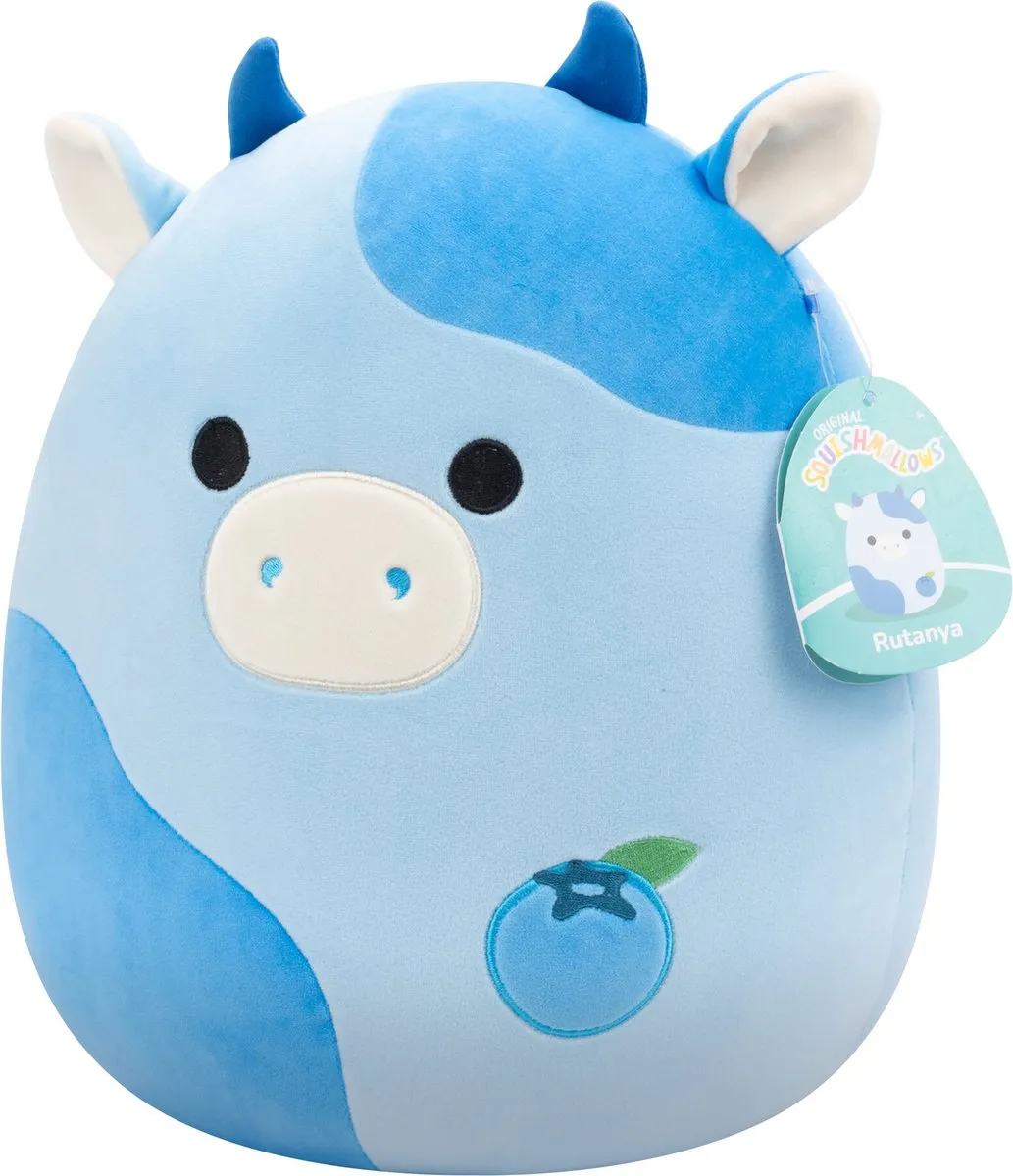 Squishmallows Rutanya Blueberry Cow 30cm Pluche