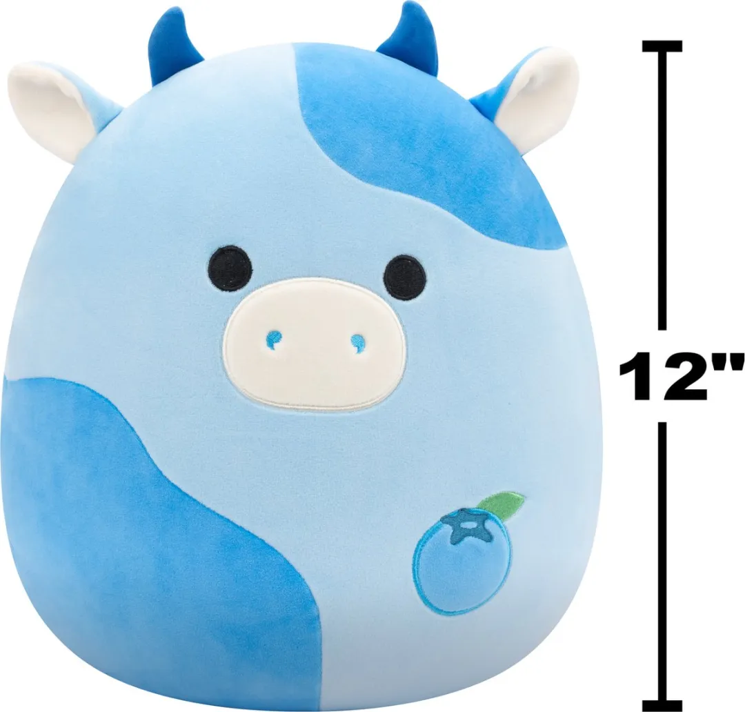 Squishmallows Rutanya Blueberry Cow 30cm Pluche