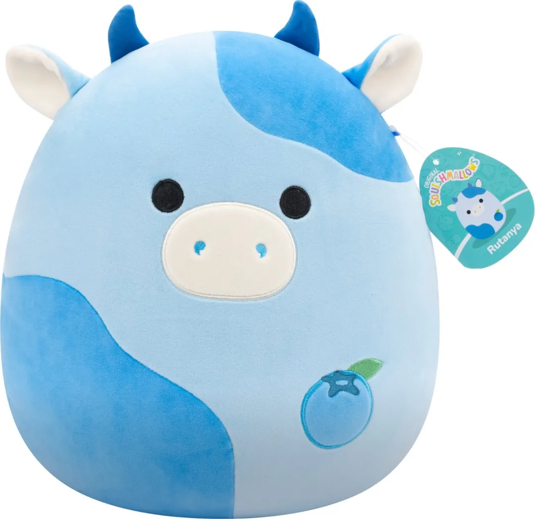 Squishmallows Rutanya Blueberry Cow 30cm Pluche