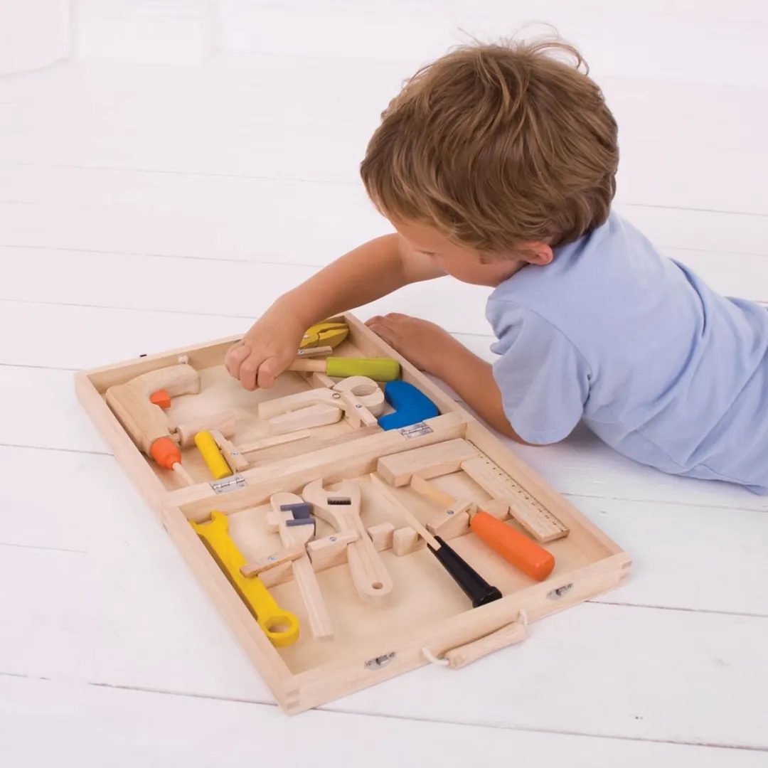 BIGJIGS Gereedschapskoffer Hout