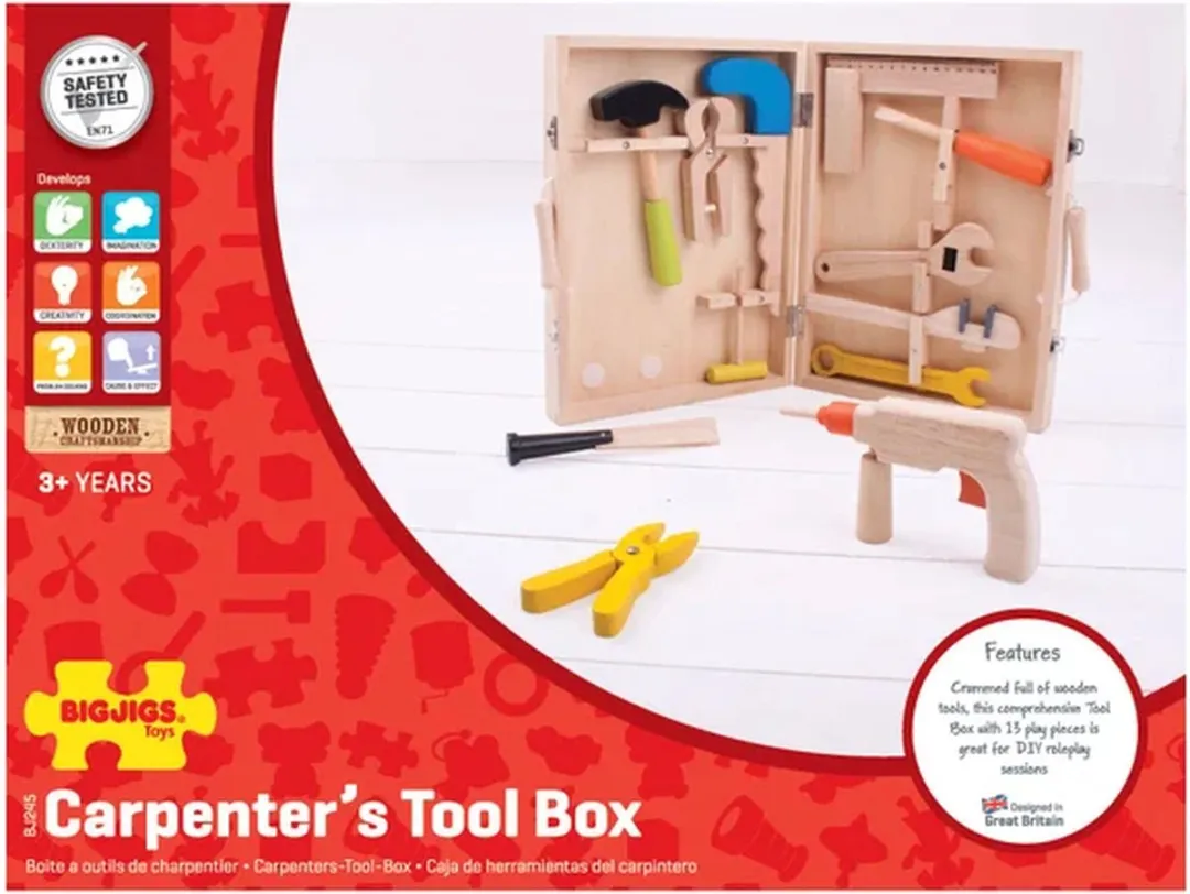 BIGJIGS Gereedschapskoffer Hout