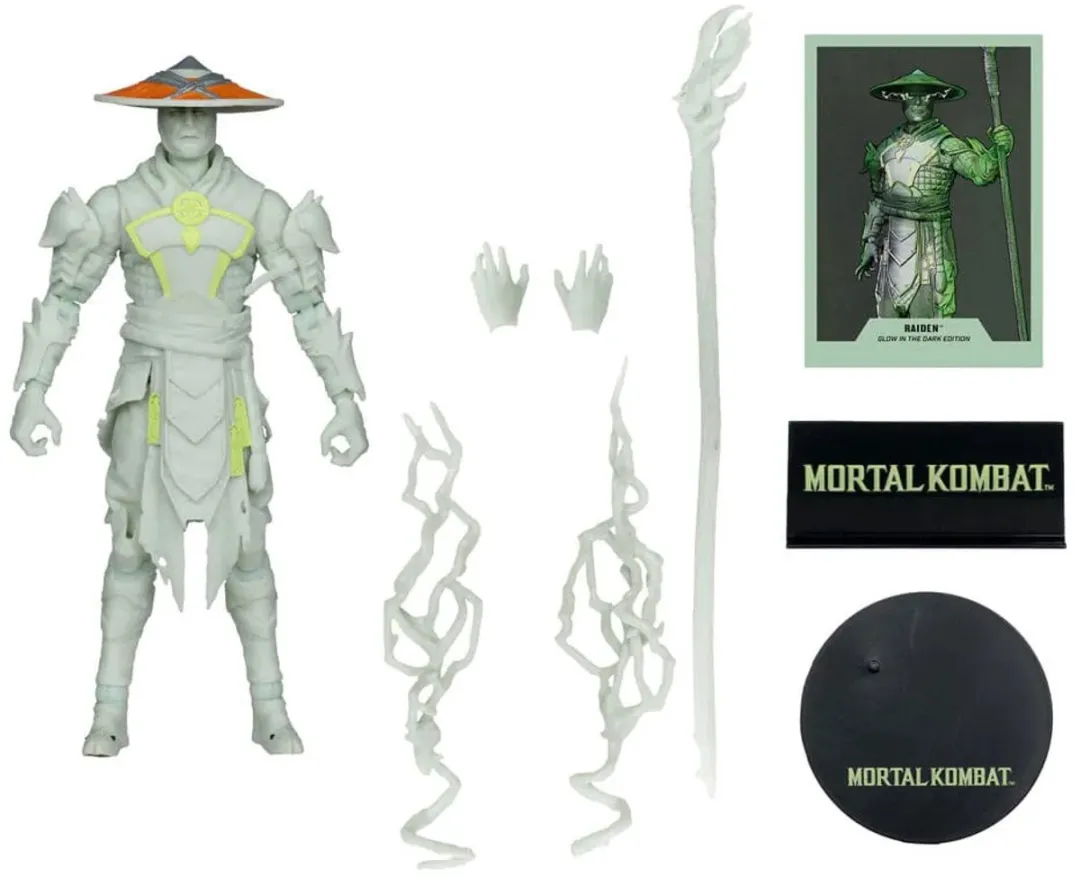 McFarlane Toys Mortal Kombat Raiden Glow-in-the-Dark Action Figuur 18cm - MCF11096