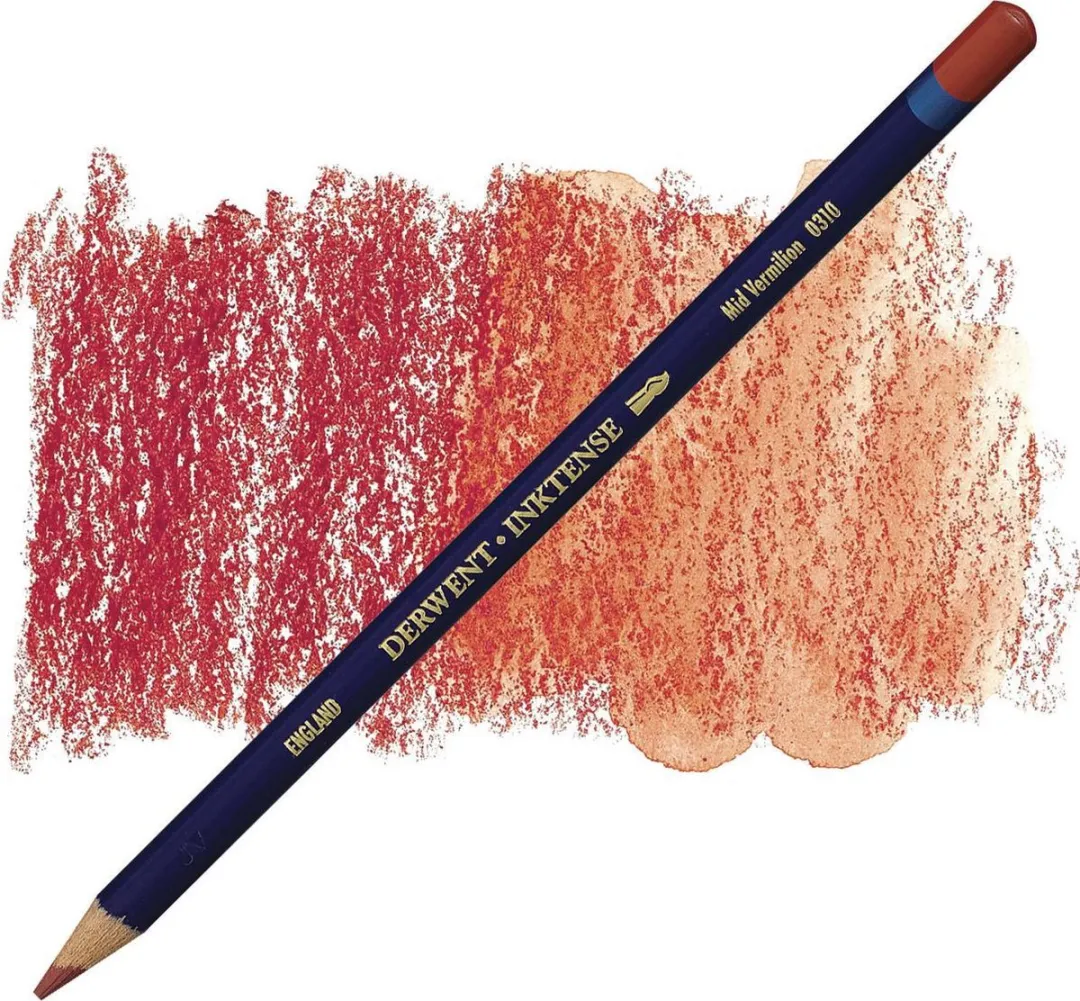 Derwent Inktense Mid Vermilion 0310 Potlood