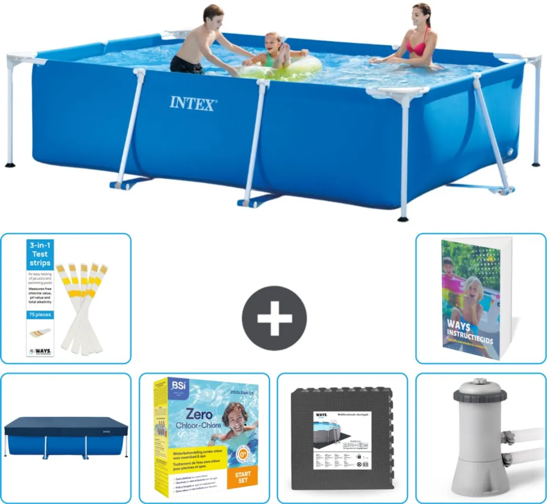 Intex Rechthoekig Frame Zwembad 300x200x75cm