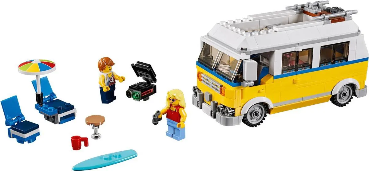LEGO Creator Zonnig Surferbusje 31079 - 379 Stukken