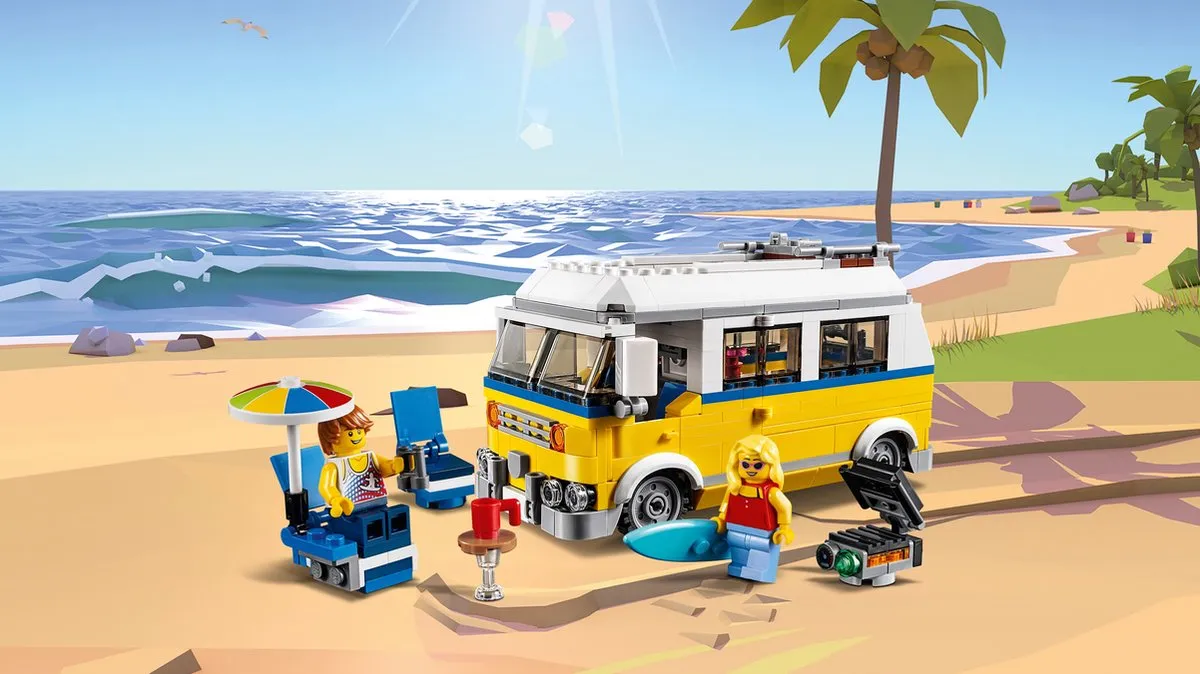 LEGO Creator Zonnig Surferbusje 31079 - 379 Stukken