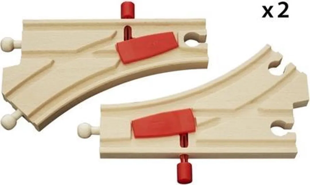 BRIO Mechanische Spoorwissels 33344 - Treinrails