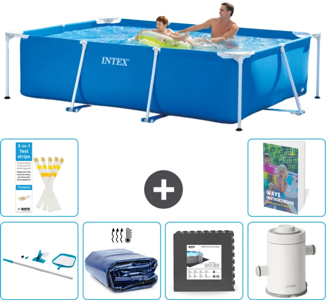 Intex Frame Zwembad 260x160x65cm Blauw