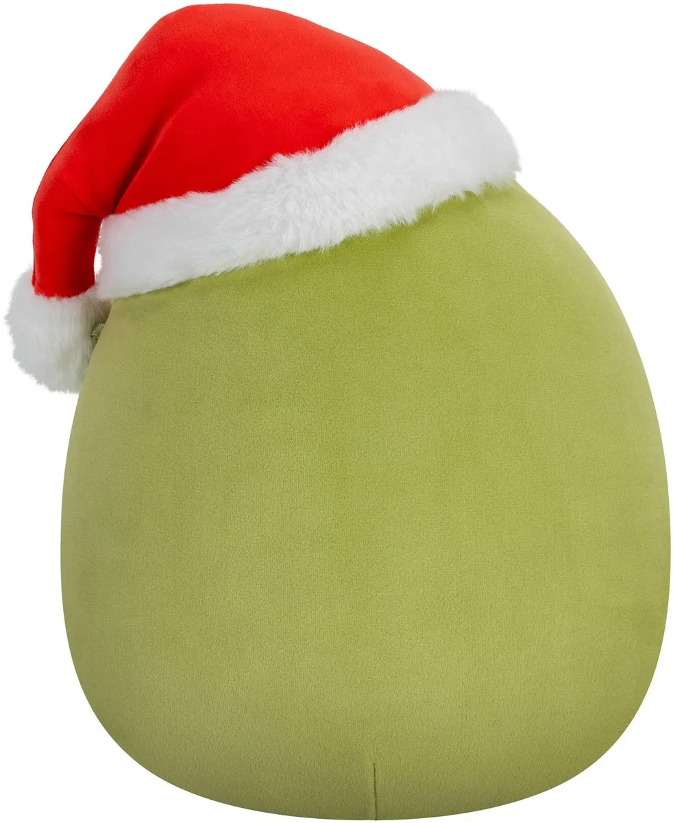 Squishmallows Grinch in Santa Hoed 25cm Knuffel - Groen