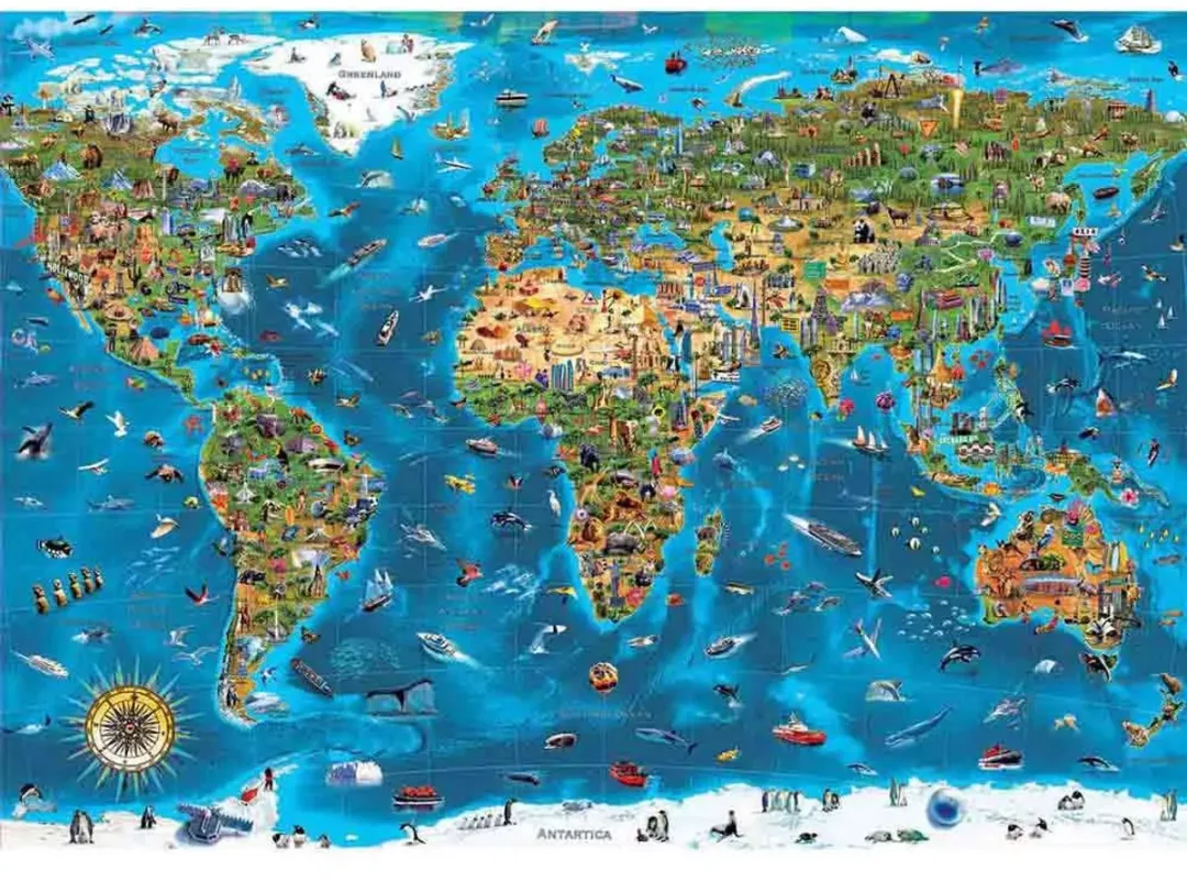 Educa - Legpuzzel - Wereld Wonderen - 1000 Stukjes