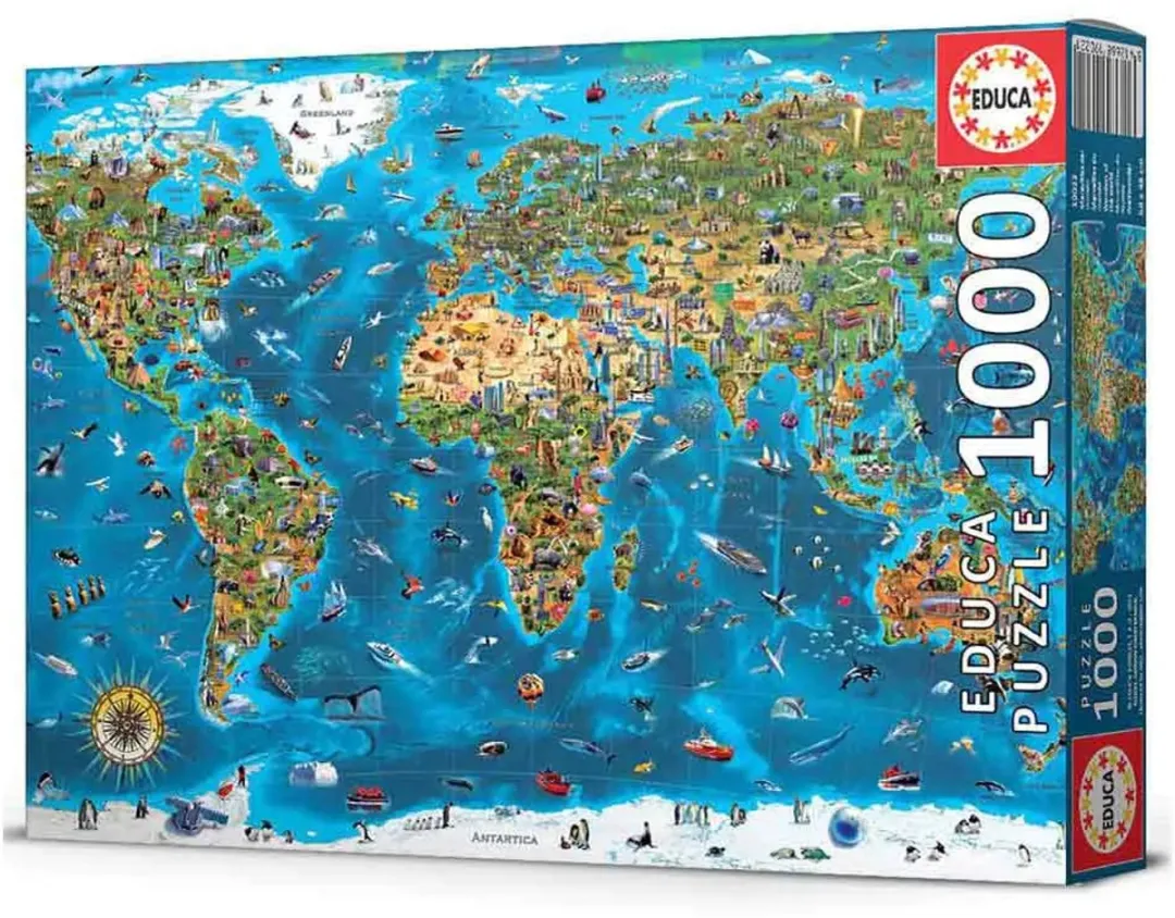Educa - Legpuzzel - Wereld Wonderen - 1000 Stukjes