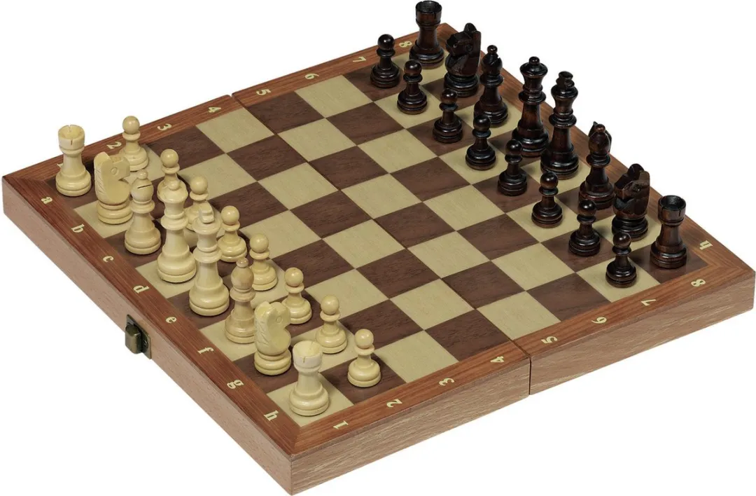 Goki Houten Plooibaar Schaakset 8656921