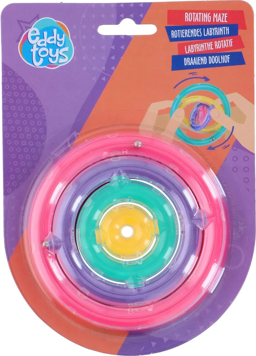 Eddy Toys Draaidoolhof Ø10cm - Meerkleurig
