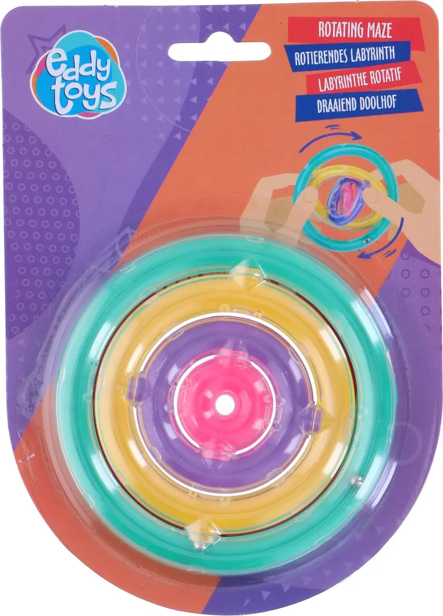 Eddy Toys Draaidoolhof Ø10cm - Meerkleurig