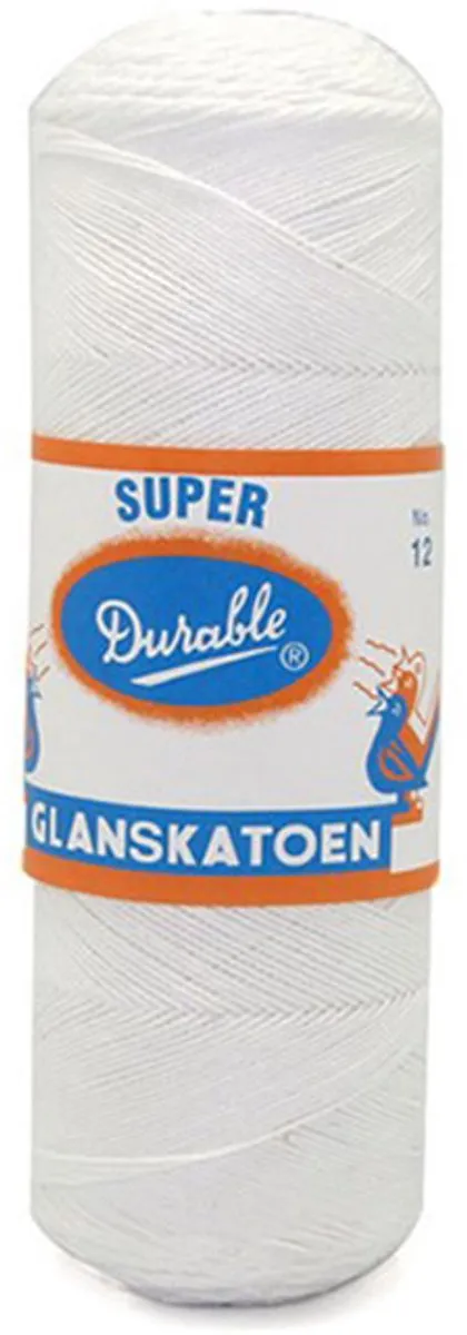Durable Glanskatoen Nr. 12 Wit Garen