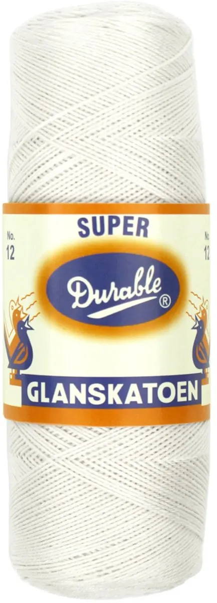 Durable Glanskatoen Nr. 12 Wit Garen