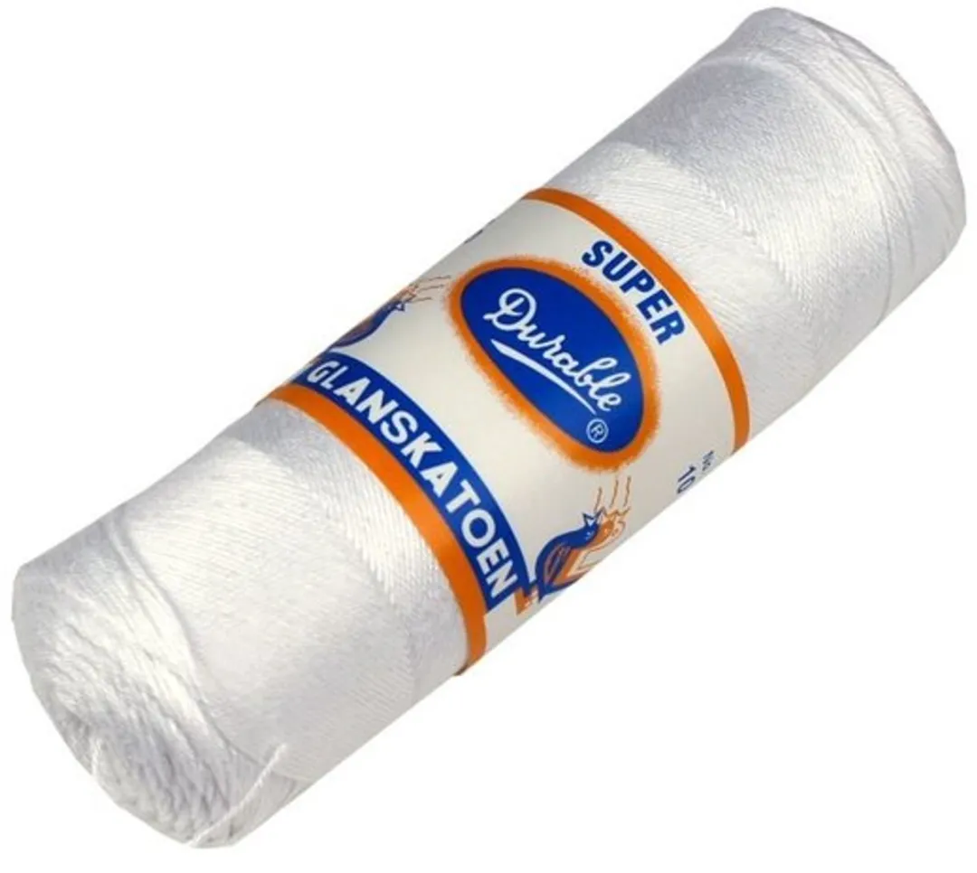 Durable Glanskatoen Nr. 12 Wit Garen - afbeelding 6 van 6