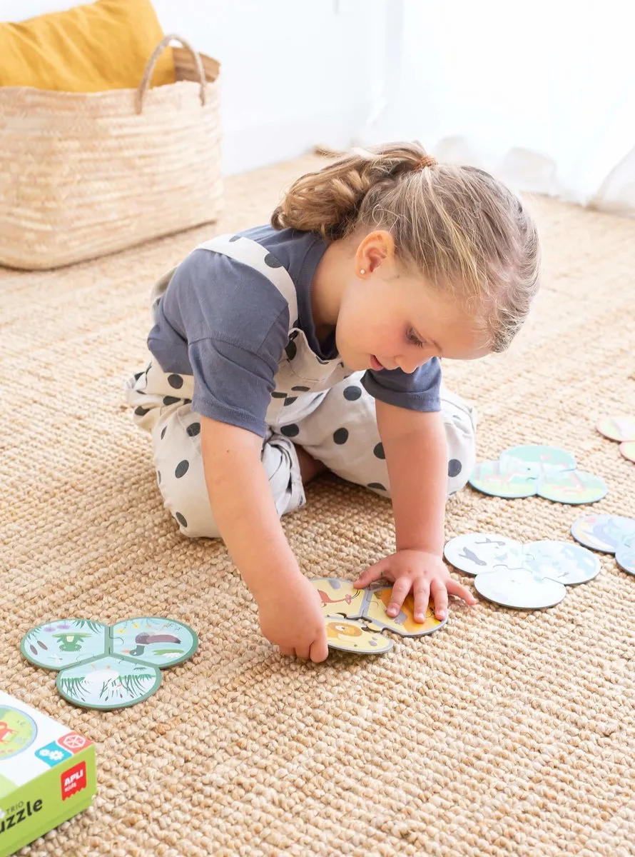 Apli Kids Dierenpuzzel 24 Stuks - 8x3 Stukjes