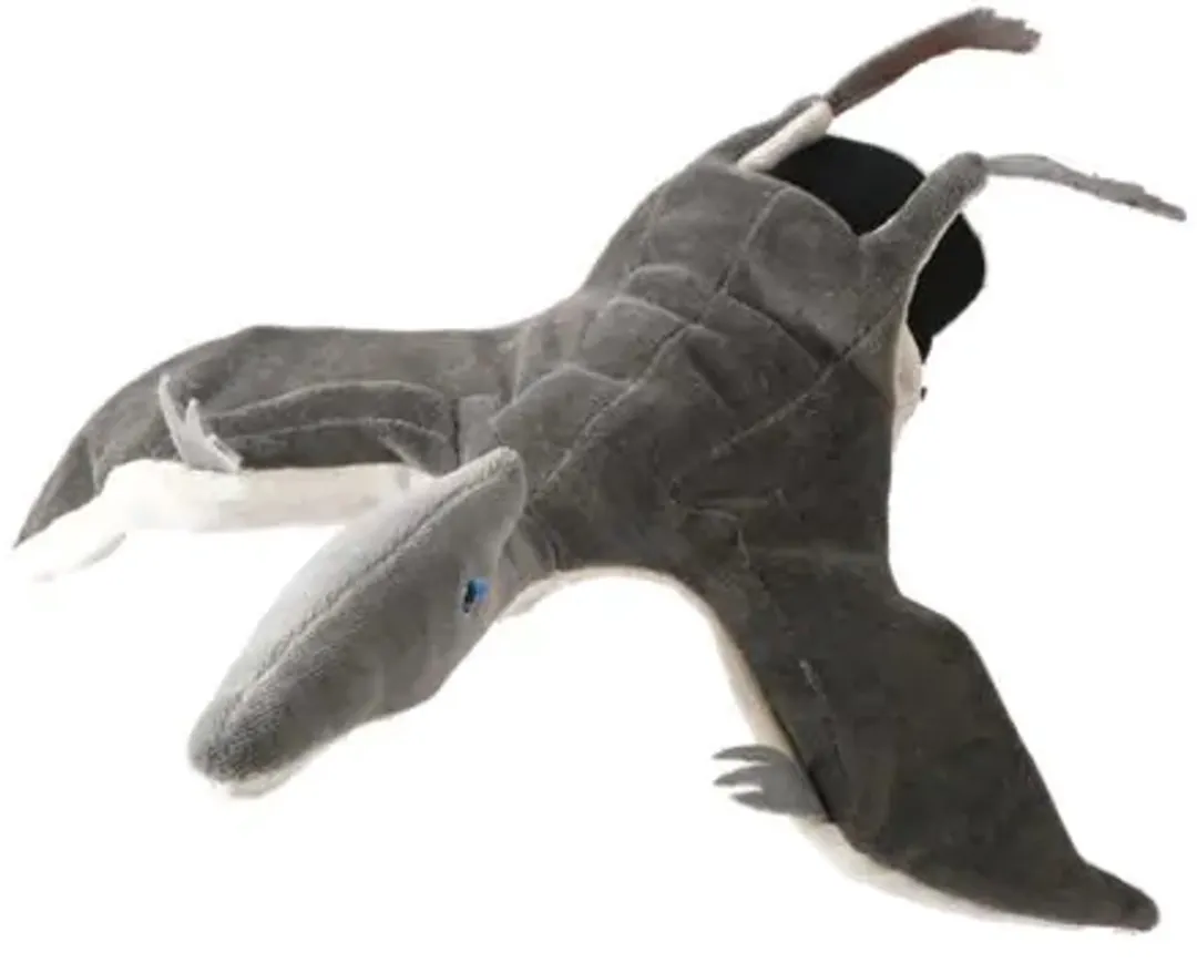Beleduc Handpop Pterodactylus 105302 - Wit/Grijs