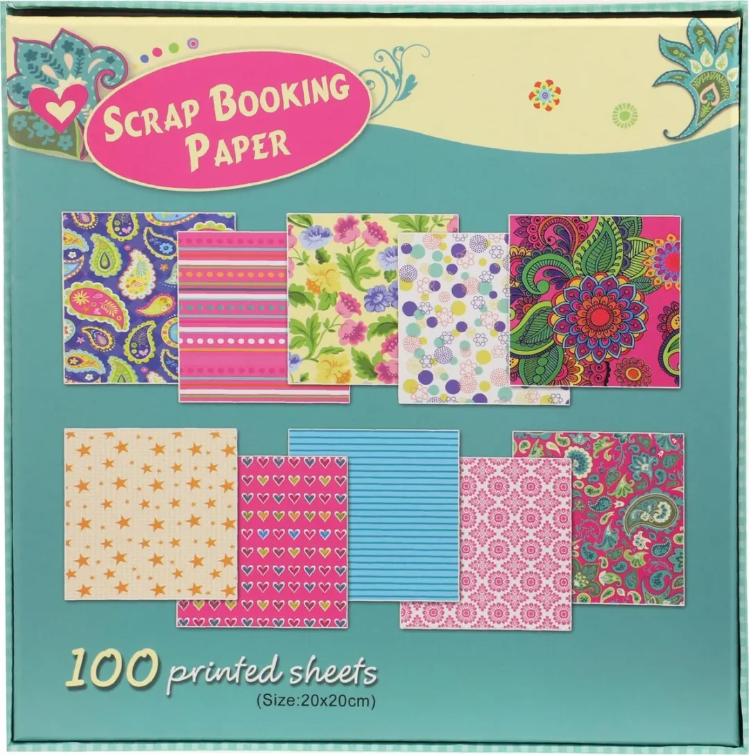 Toi-Toys Knutselpapierset 100 Vellen 20x20cm - Blauw