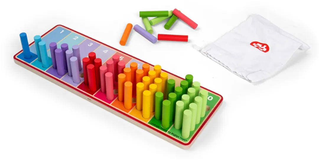 BIGJIGS Telstokjes Houten Spel - Multicolor - 36009