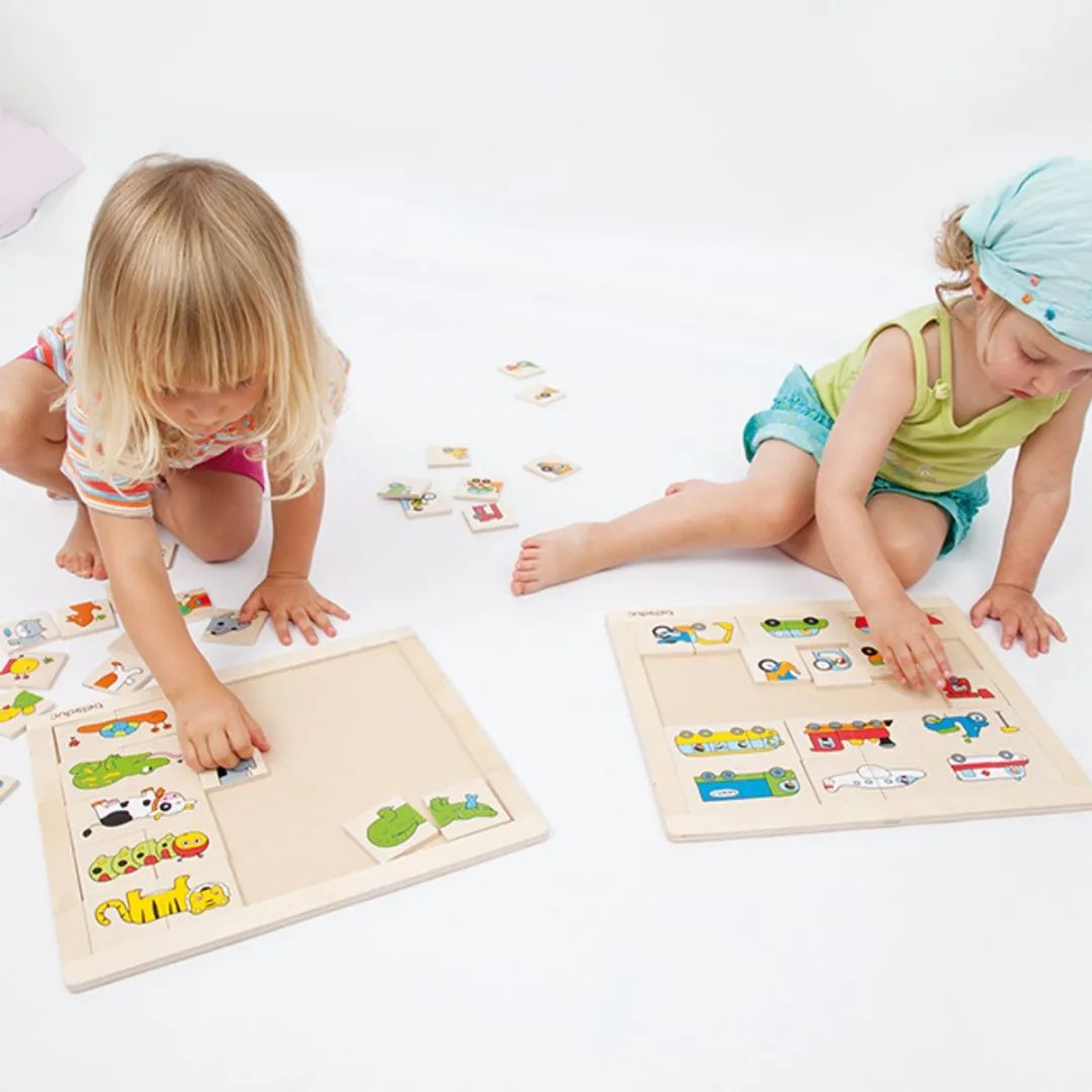 Beleduc Mix and Match Dieren Puzzel - 30 Stuks - Multicolor