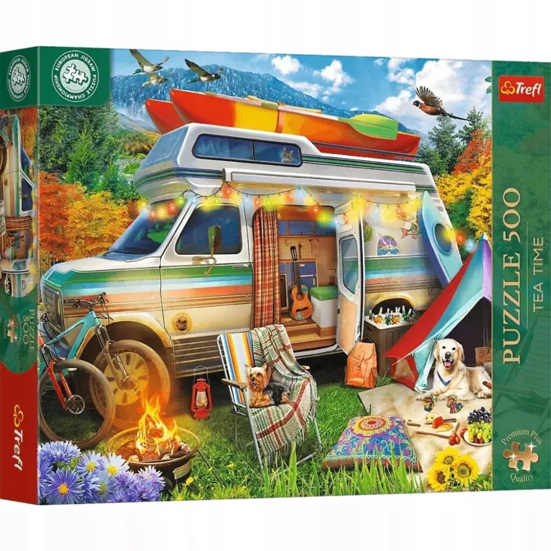 Trefl Puzzel 500 Stukken Tea Time Camper