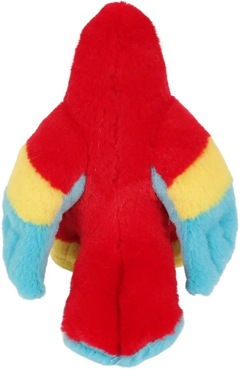 PIA Soft Toys Pluche Papegaai - Rood 12cm