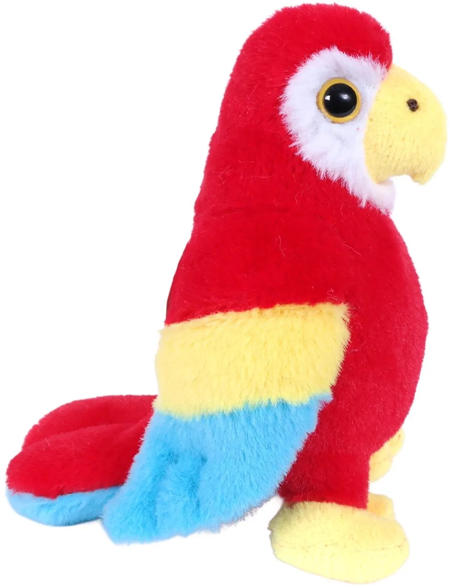 PIA Soft Toys Pluche Papegaai - Rood 12cm